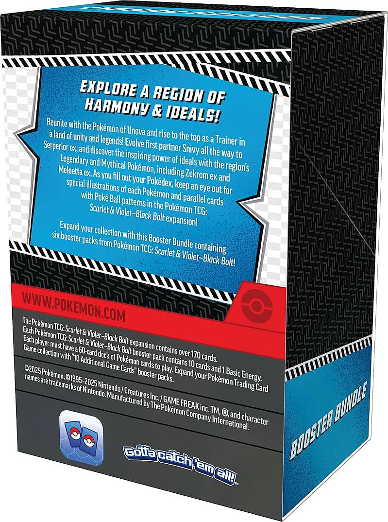 Pokemon TCG Scarlet & Violet 10.5 Black Bolt Booster Bundle Set - 2