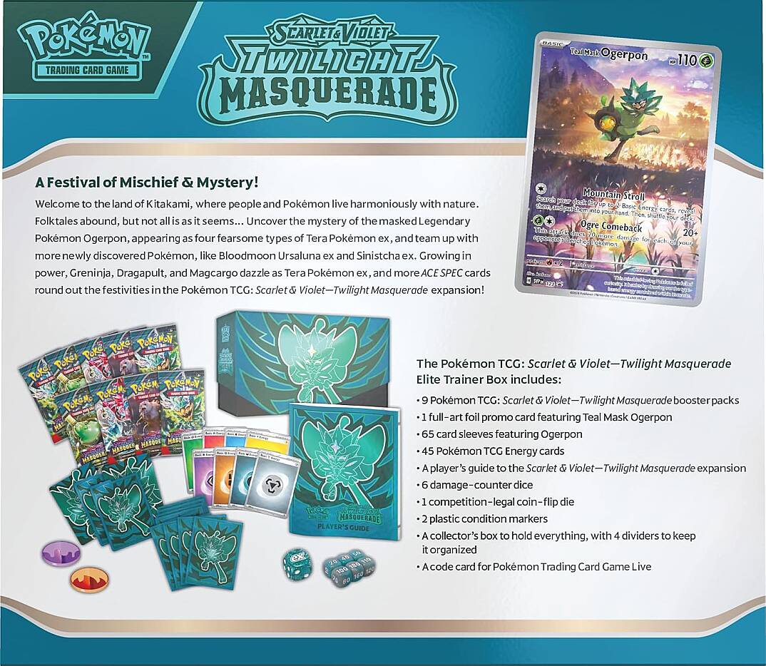 Pokémon TCG: Scarlet & Violet—Twilight Masquerade Elite Trainer Box - 4